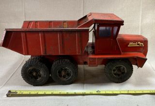 Vintage Buddy L Mack Dual Axle Hydraulic Dump Truck Red 20 