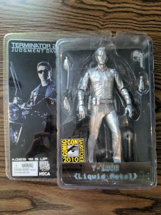 Neca Reel Toys Terminator 2 T - 1000 (liquid Metal) 2010 Comic - Con Exclusive