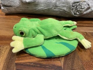 Little Brownie Bakers Plush Frog In A Lily Pad Girl Scouts Cookie Prize