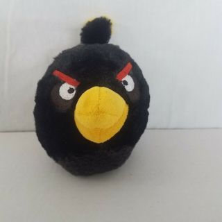 Angry Birds Black Bomb 5 " Tall Plush Stuffed Animal Soft
