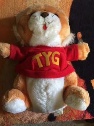 Vintage Shirt Tales Tyg Tiger Plush Stuffed Animal 1981 Hallmark Hasbro Toy Good