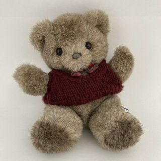 Russ Berrie Toulouse Teddy Bear Plush Stuffed Animal Sweater Vest Bow Tie 9.  5 "