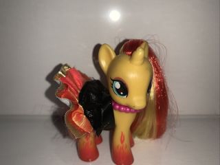 My Little Pony G4 Sunset Shimmer Brushable Hair Figure Approx 3 Inches