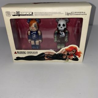 Medicom Bearbrick Dawn And Death 2 Pack Set Comic Con Exclusive