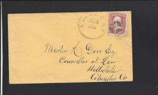 Albany,  York.  65 Cover,  Excellant Example Of Patent Cancel.