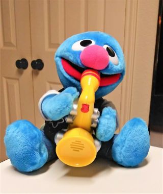 Tyco 1999 Rock & Roll Grover Plush Saxophone Musical Sesame Street