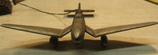 Vintage Cast Solid Aluminum Plane Toy Airplane Ww2 German Junkers Ju 87 Stuka