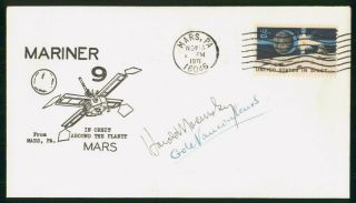Mayfairstamps Us 1971 Pennsylvania Mariner 9 To Mars Autographed Cover Wws_17233