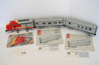 Lego Santa Fe Chief Train Cars 10020,  10022,  10025,  Tracks 100 Complete