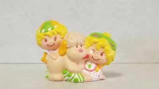 1983 Strawberryland Miniatures Lem And Ada With Sugar Woofer