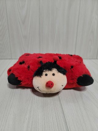 Pillow Pets Pee - Wees Ladybug Pillow Plush Stuffed Animal Red Black Toy Mini