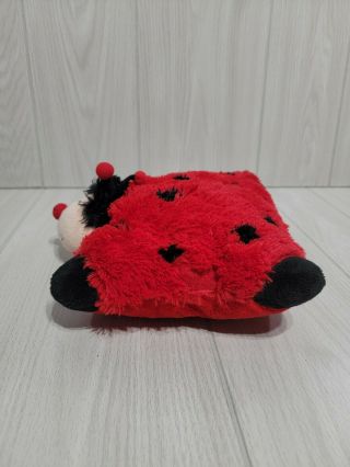 Pillow Pets Pee - Wees LADYBUG Pillow Plush Stuffed Animal Red Black Toy Mini 2