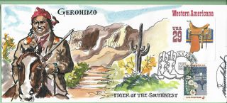 Wild Horse Hp Geronimo " Tiger Of The Southwest " Western Americana Sc U626 1192