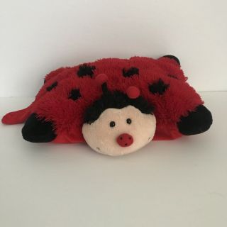 Pillow Pets Pee Wee Ladybug 11” Red Black Ms Lady Bug Soft Stuffed Plush