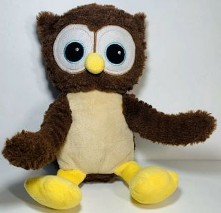 2015 Progressive Oswald The Owl Plush 12 " Brown Owl With Yellow Feet