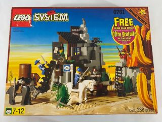 Vintage,  1996 Lego System 6761 Wild West Bandits Secret Hideout