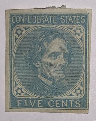 Travelstamps: United States Csa Confederate Stamp 6 Og Hinged