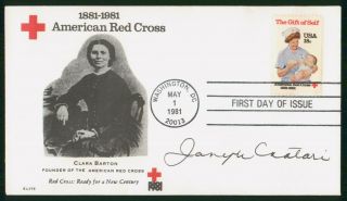 Mayfairstamps Us Fdc Health Unsealed 1981 Red Cross Clara Barton First Day Cover