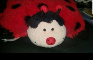Pillow Pets Pee - Wees Ladybug Pillow Plush Stuffed Animal Red Black Toy Mini