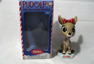 2002 Rudolph The Red Nosed Reindeer Clarice Doe Girlfriend Bobble Head Nodder