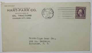 Ad Cover For The Hart - Parr Co.  Mfs.  Oil Tractors.  Charles City,  Io.  1917 Mc Ties