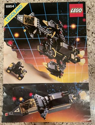 Vintage Lego Blacktron Renegade Space 6954 100 Complete W/ Instructions 1987 6