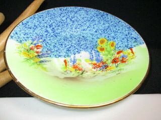 C.  1900 Grimwades English Rideau Ware Hand Painted Jam Dish For Ryrie Birks & Son