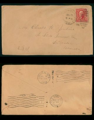 Mayfairstamps Us 1906 Shanghai China Po To Lincoln Ne Cover Wwr_51985