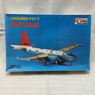 Rare Lockheed Neptune P2v - 7 Minicraft Hasegawa 1/72 Scale Plastic Model Kit