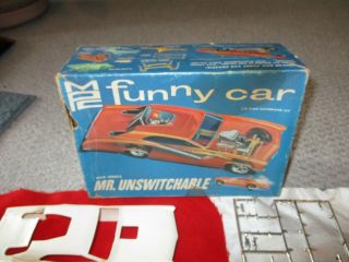 Vintage MPC Dick Jesses Mr Unswitchable Pontiac GTO Funny Car Model Kit Parts 2