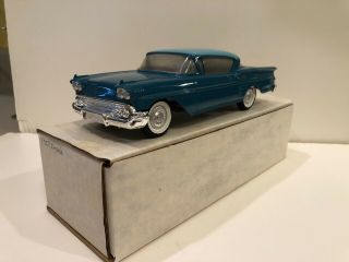 1958 Chevrolet Impala Promo Factory Dealer Model Blue Amt Smp Own