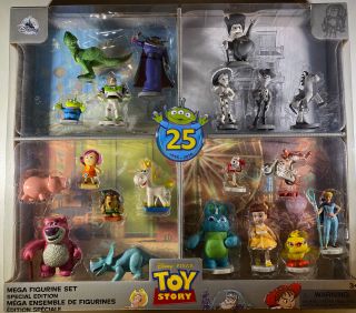 2020 Disney Pixar 25th Anniversary Toy Story Special Edition Mega Figurine Set