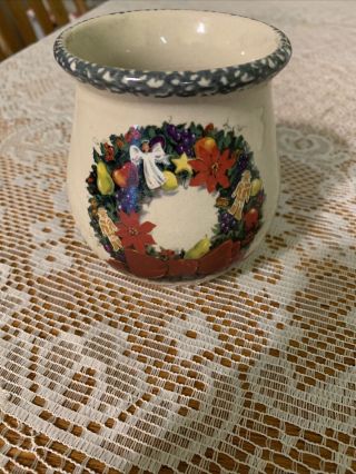 Home And Garden Party Stoneware Mini Spoon Jar Candle Empty And Christmas