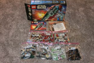 Lego Star Wars Slave 1 Ucs (75060) Instructions & Box Almost Complete