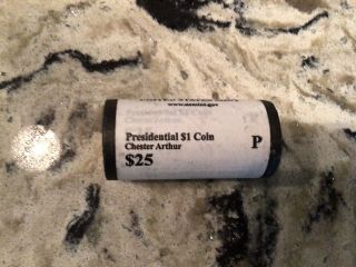 2012 - P Chester Arthur Presidential Dollar - $25 Roll