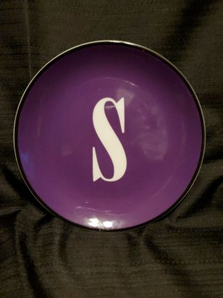Lenox Kate Spade York Wickford To The Letter Salad Dessert Plate Purple S