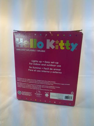 Hello Kitty Airblown Inflatable 3.  5 ft Birthday LED Light Up Indoor Outdoor 3
