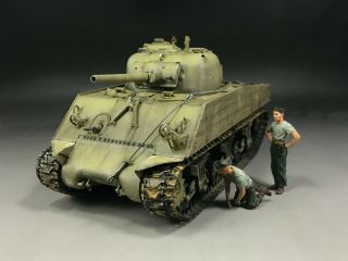1/35 Built Dragon 6462 Wwii U.  S.  M.  C M4a2 Late Sherman Pto Tank Wood Armor Model