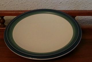Pfaltzgraff Ocean Breeze Pattern 8 " Salad Lunch Plate Blue And Green Stripes