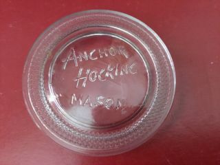 Anchor Hocking Vintage Glass Jar Lid