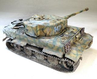 Pro - Built 1/35 Ww2 German Tiger I Heavy Tank - Finished Model
