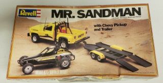 Mr.  Sandman Dune Buggy With Chevy Pickup And Trailer Revell Model Kit55