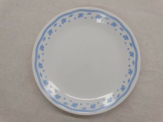Vintage Corelle By Corning Morning Blue Floral Design 10 1/4 " Dinner Plate