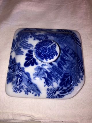 Ringtons Blue Willow Teapot Lid Only - From The Early 1928 Teapot - England Transfer