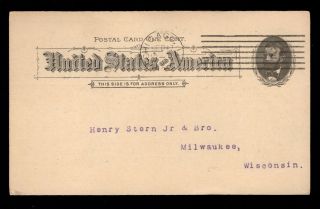 Chicago Independent Carbon Paper & Typewriter Ribbon Co 1892 Postal Card 8n