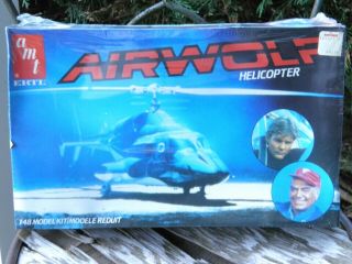 Ertl Airwolf Helicopter Model Kit 1:48 Tv Show Jan Michael Vincent 1984