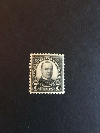 Us Stamp Scott 676 Nebraska Overprints 7 Cent Mckinley Mnh/og Issued 1929