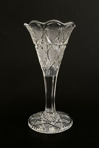 Us Glass Co.  Pennsylvania Pattern Vase Eapg C.  1897 - 1908 Antique