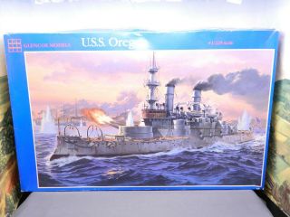1/225 Kit Vintage 1989 Glencoe No.  08301 Uss Oregon Indiana Class Battleship