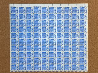 Us Sheet Scott 1393 7c Stamp B.  Franklin Sheet Of100 Mnh